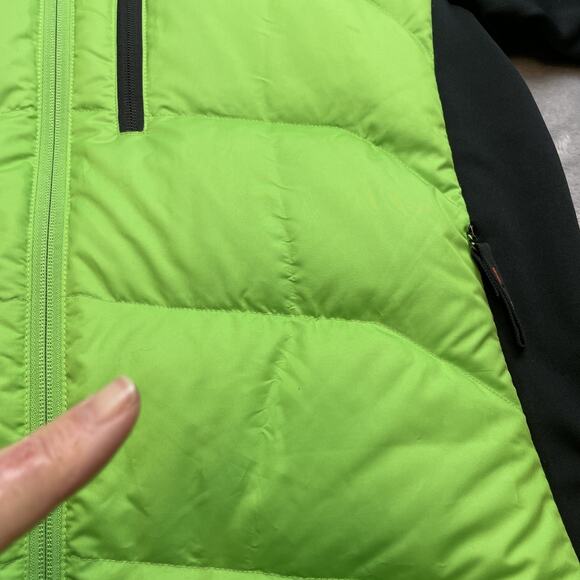 Descente Terro Down Puffer Jacket Mens XL Lime Green Ski Winter Snowboarding - Picture 14 of 14